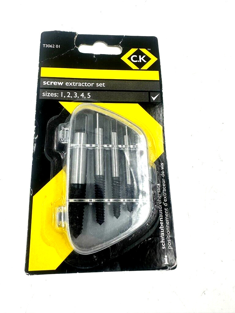 CK Tools T3062 01 Screw And Stud Extractor Set - 5 In Case