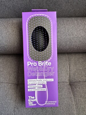 Conair Knot Dr Pro Brite Wet & Dry Detangler Brush, Brite Purple - 1 Count