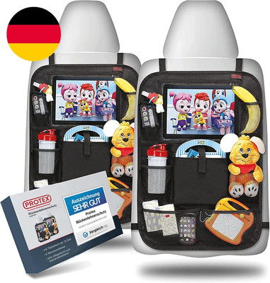 PROTEX Rückenlehnenschutz Organizer [Testsieger 2024], 2Er Auto Rücksitz Organiz