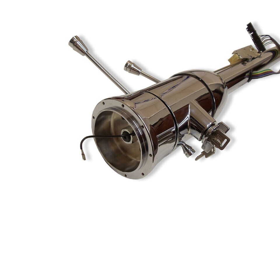 Helix 33" Chrome Steering Column Automatic With Built In Ignition Switch Johnnyl - Foto 7