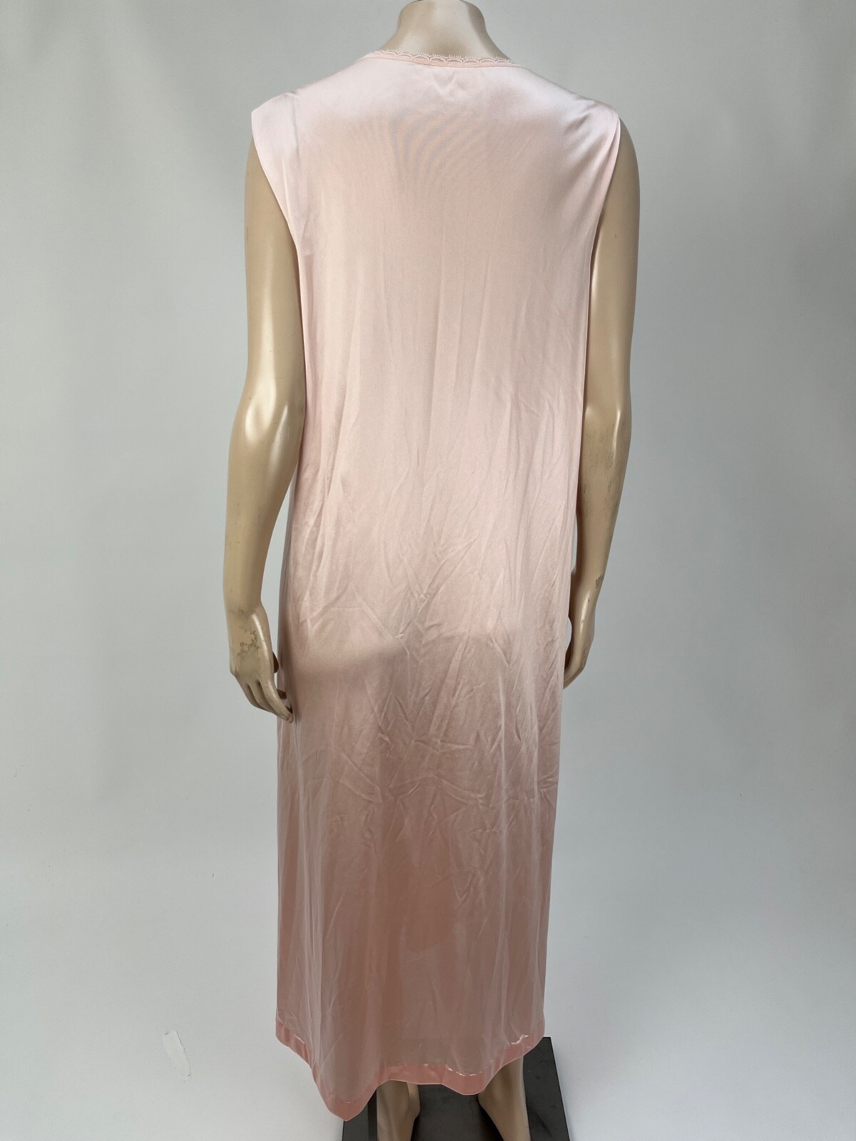 JCPenney Vintage Women's Nylon Lace Nightgown Robe Peignoir Set Small