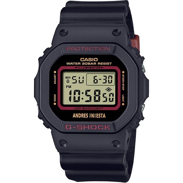 時計 CASIO G-SHOCK DW-5600E QUARTZ CASIO G-SHOCK DW-5600AI-1JR Andres Iniesta Signature Model