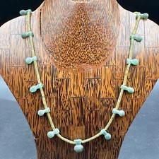 Beautiful ancient Roman genuine Small jade stone With Unique Shape Glass Beads