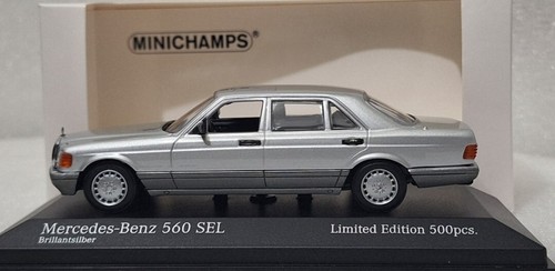 Mercedes-Benz 560 SEL (W126) 1990 Silver 1:43 Minichamps EXTREMELY RARE!! (3) - Picture 17 of 19