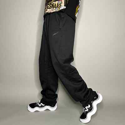 Nike Sweatpants Mens 2XL Jet Black Polyester Subtle Swoosh Nike Sweatpants Mens 2XL Jet Black Polyester Subtle Swoosh