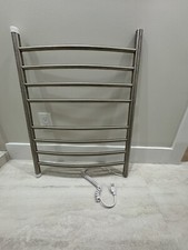 HEATGENE Towel Warmer 8 Bar Plug-in Curved Bath Towel Heater Towel Warmer for...