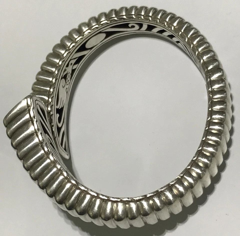 Brazalete John Hardy Batu Bedeg delgado de plata de ley 925 tamaño 6 3/4 57 gramos Foto 3 de 4