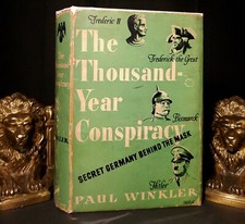 The Thousand-Year Conspiracy Paul Winkler-1st Ed Roots of Nazism Occult WWII HC