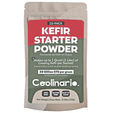 Kefir Starter Culture 10-Pack, 1G Sachets Live Probiotic Cultures for Homemade