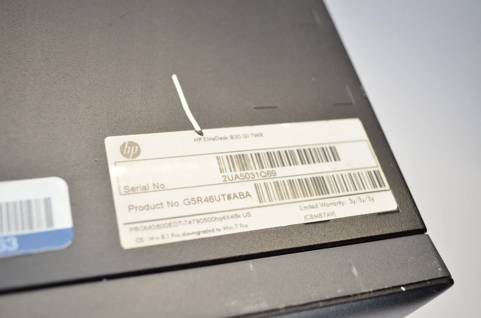 HP EliteDesk 800 G1 TWR Intel Core i5 4th Gen 8GB RAM NO HDD NO OS - Image 4 of 4