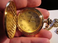 COLIBRI POCKET WATCH QUARTZ NOT WORKING MONTH DAY MARKER - TK-4