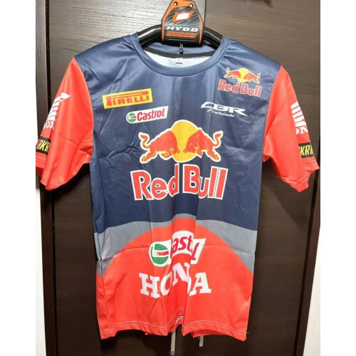 HONDA RACING Red Bull Castrol T-shirt MotoGP Size:M Polyester