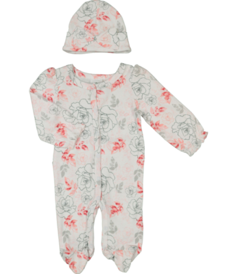 floral baby grow
