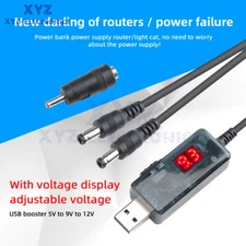 USB Boost Converter DC 5V to 9V 12V Step Up Converter Power Boost Adapter Cable