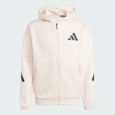 Brand New adidas Z.N.E. Full-Zip Hooded Men's Pink Track Jacket