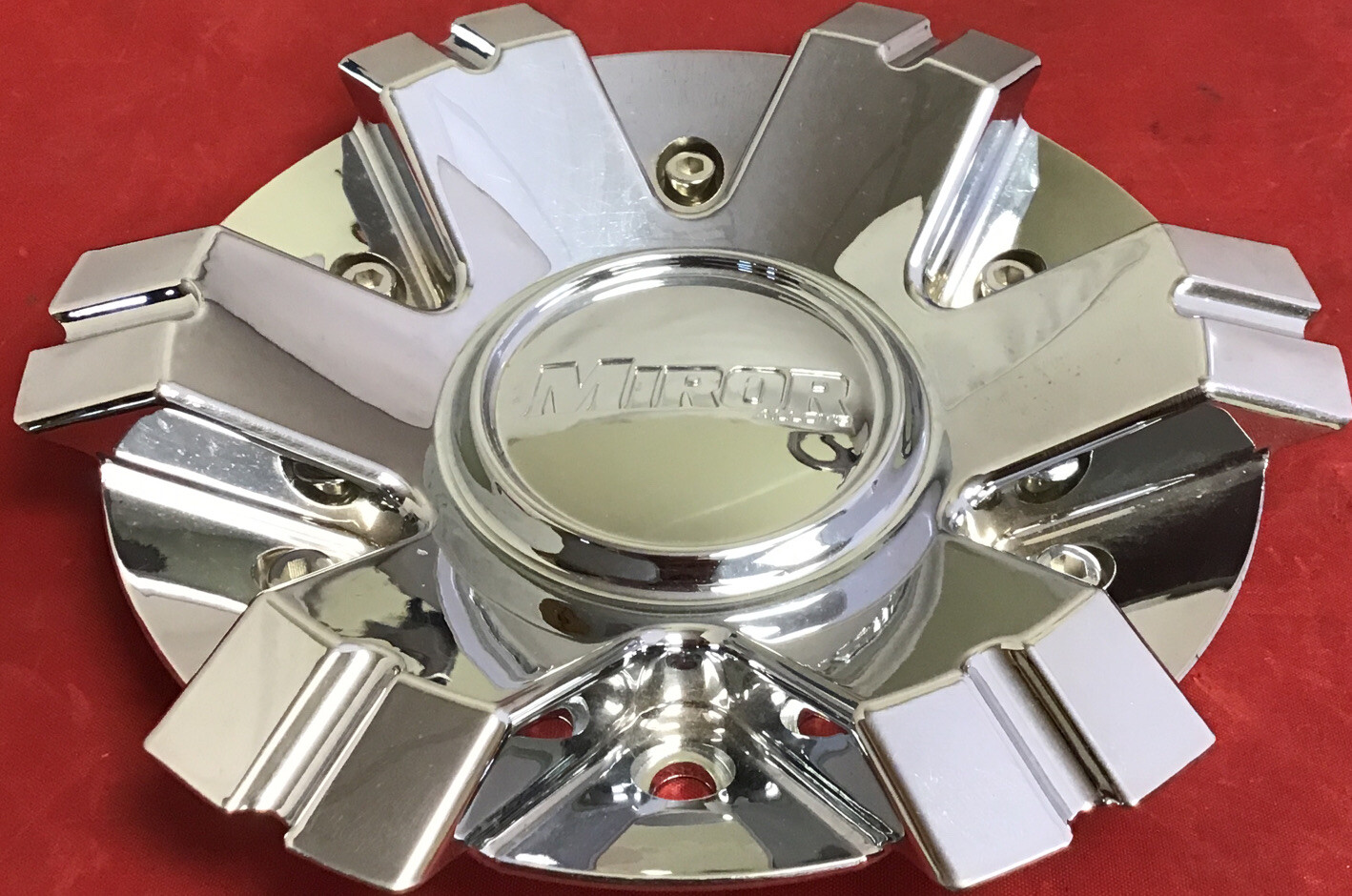 ONE LIKE NEW  MIROR CUSTOM WHEELS CHROME CENTER CAP CAP-577L202 12109 12110-image