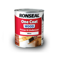 Ronseal  One Coat Wood Primer and Undercoat White  750ml