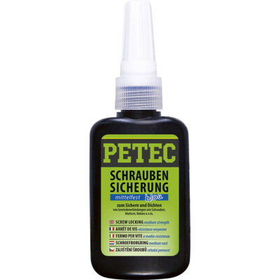 Petec Schraubensicherung - mittelfest - 50 gramm - Flasche - 91050