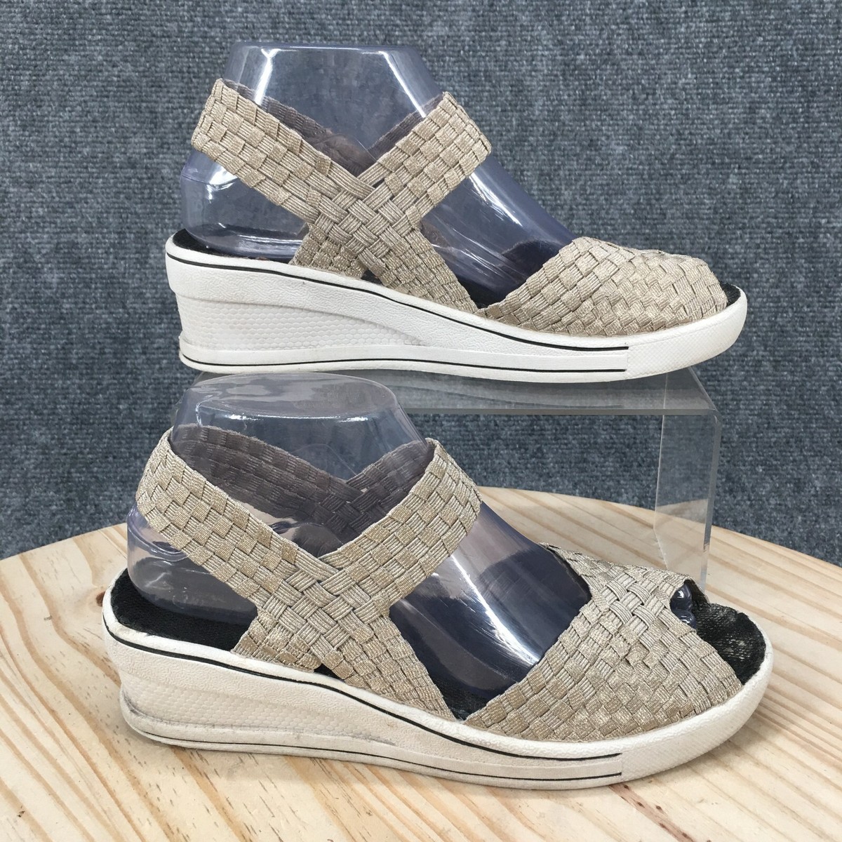 Wedge Bernie Mev Slip On Bernie Mev Sandals Womens 38 Lux