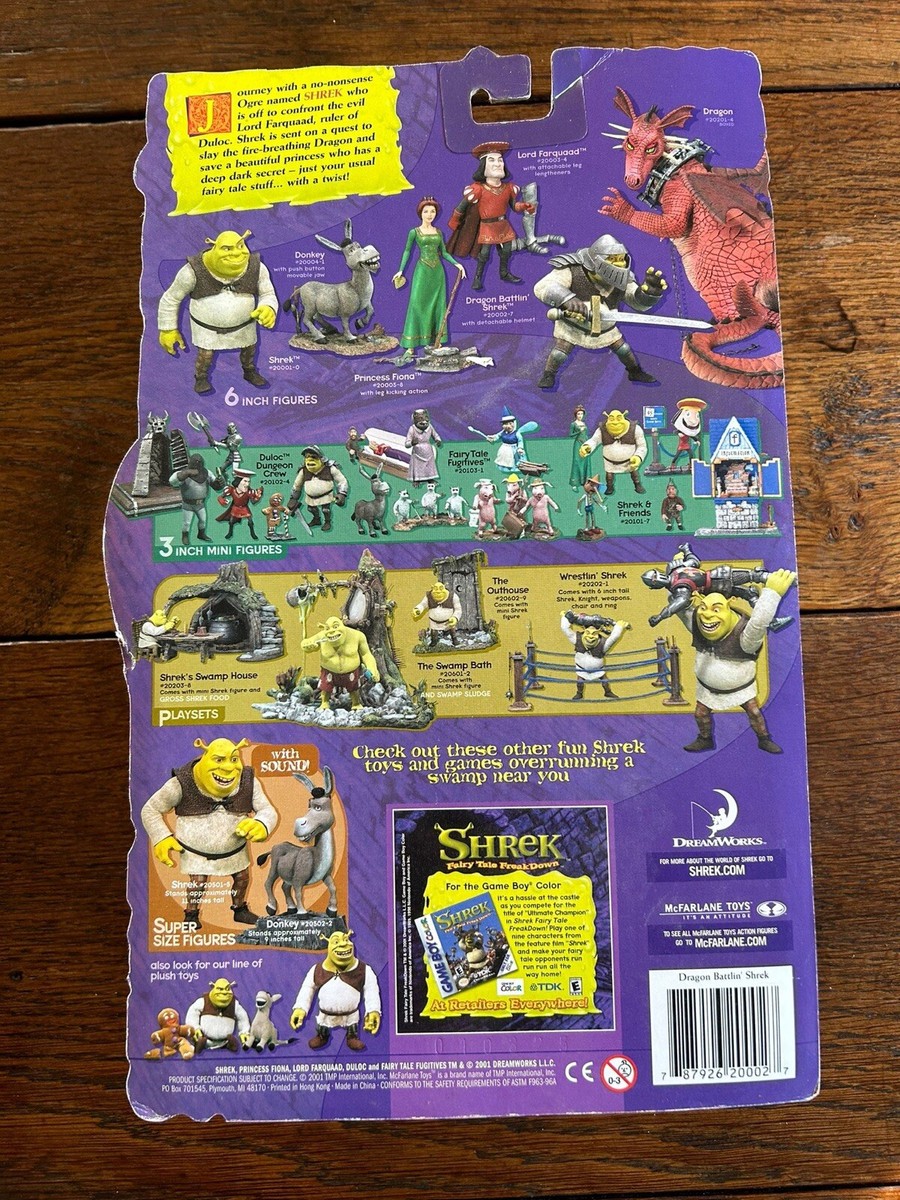 Dragon Battling Shrek Figure - McFarlane Toys Rare
