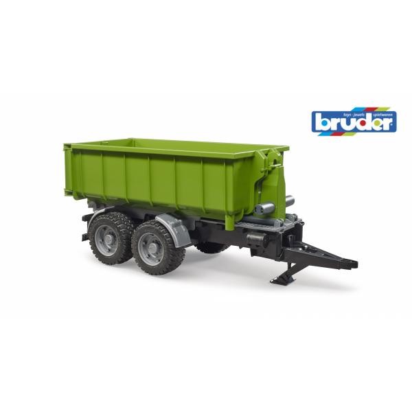 BRUDER Rimorchio per trattori con container ribaltabile 02035 - Immagine 3