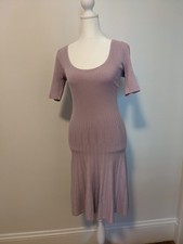 Guess Julie Knit Short Sleeve Midi Dress Lavender Purple Size S / M