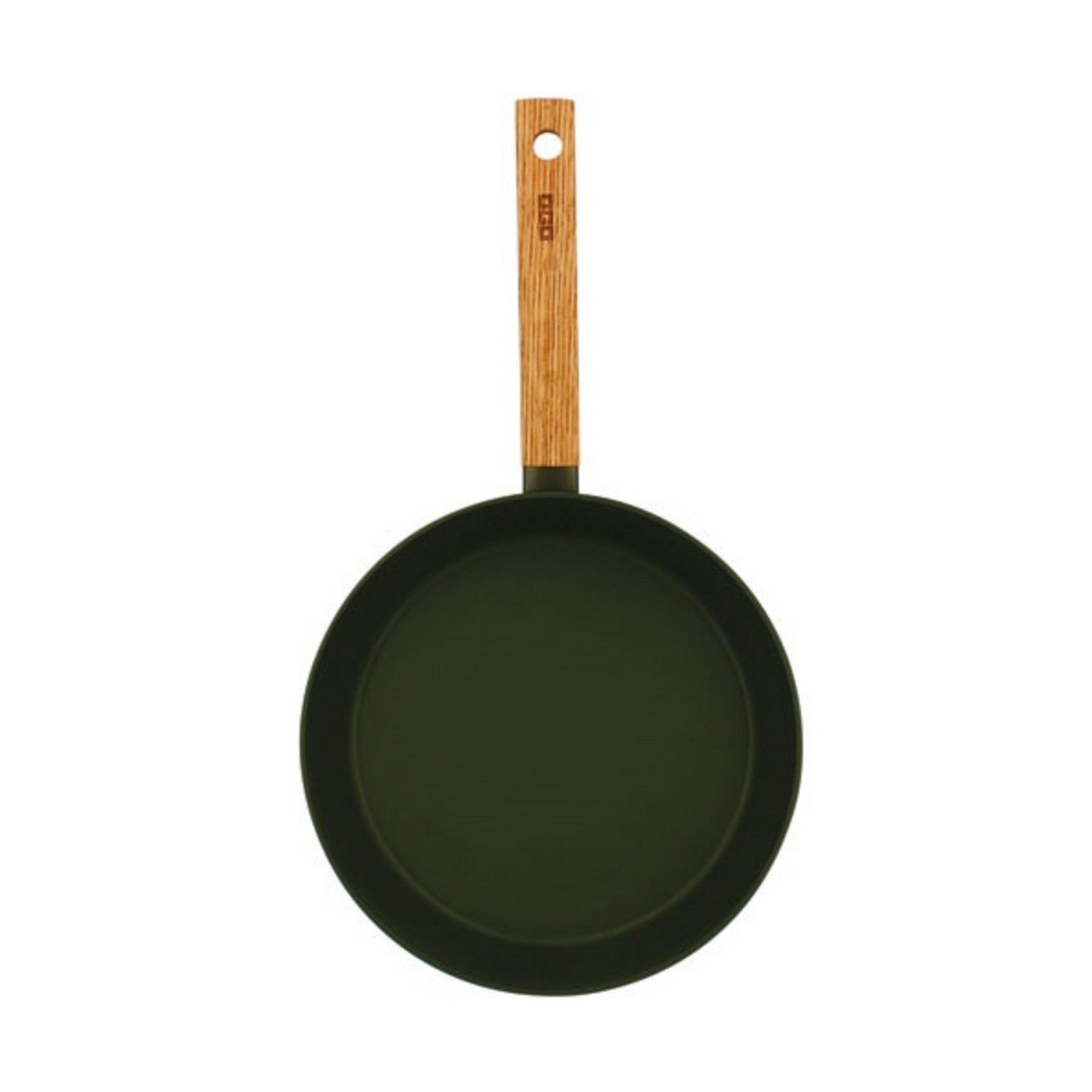 Poêle aluminium 24cm Ogo kaki pour cuisiner sans attacher