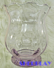 Keller Charles Szklany różowy świecznik / Candy Nut Centralny element 4 1/2" wysokości