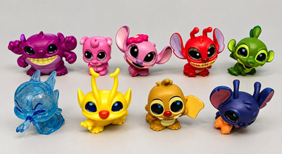 Disney Doorables Stitch Experiment Sammlung, Alle 9 Figuren