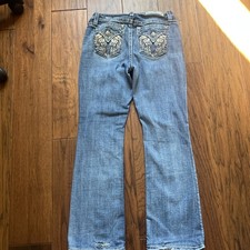 Women  s Miss Me Blue Mid Rise Boot Jeans Size 30