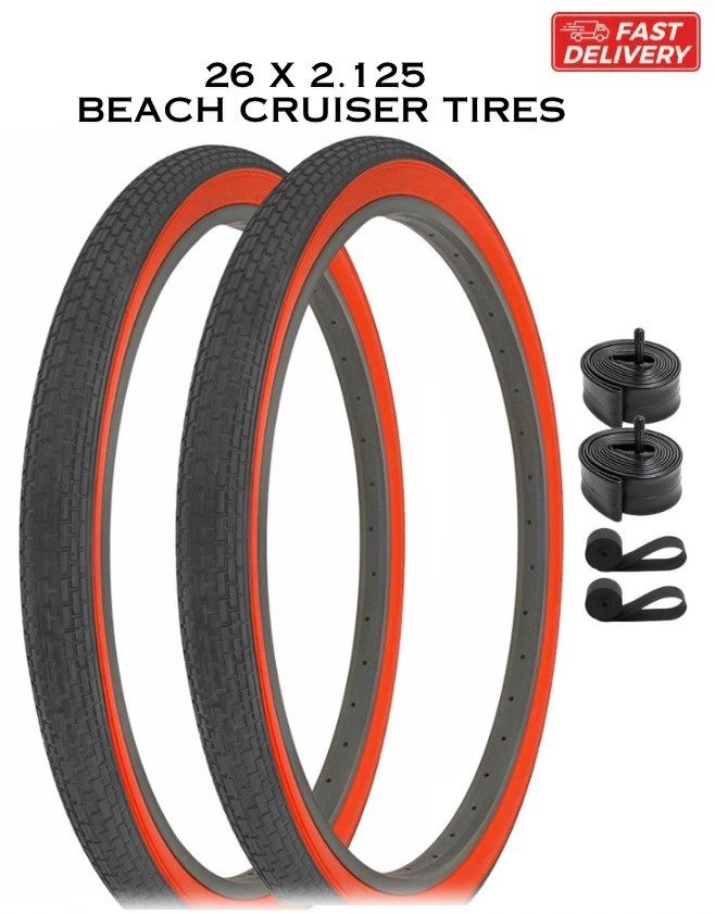 Pneumatici Beach Cruiser 26x3.0 Chopper - Gomme Bianche Wall Perfette Per La Tua Bici