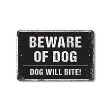 Beware Of Dog Sign I Bite You Were Warned Durable Perfect for Yards Fences