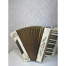 Vintage Hohner Piano Accordion Germany Decor For Parts - (98)