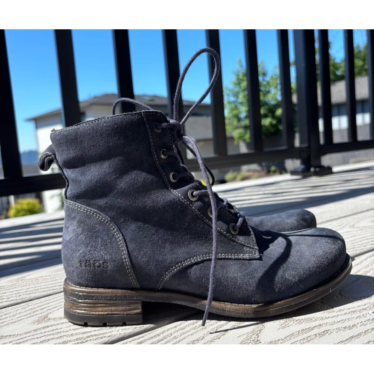 Taos Boots Women's Size US 6- 6.5 Boot Camp Blue Rugged Combat Moto Boot
Opens in a new window or ta