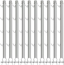 10 Pack Barbwire Arm Extensions for Chain Link Fence, 25" Barbed Wire Extend