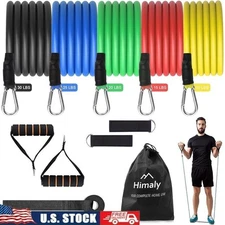 Resistance Bands Set Exercise Fitness Bands Strength Training Home Workouts New