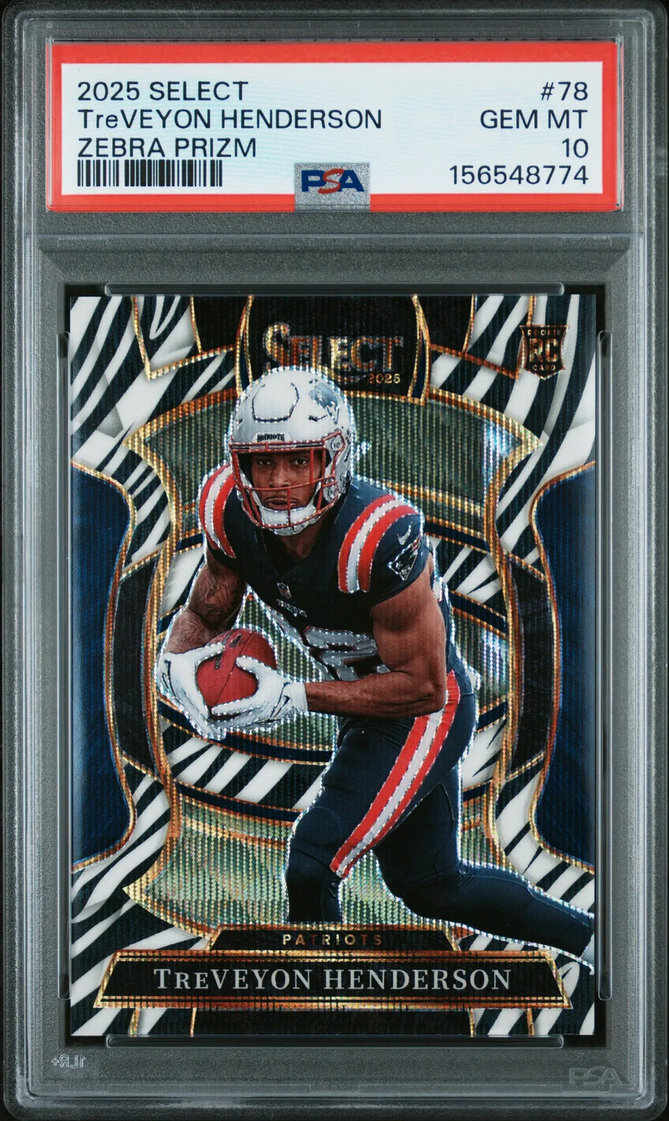 TreVeyon Henderson Panini Select #78 Zebra