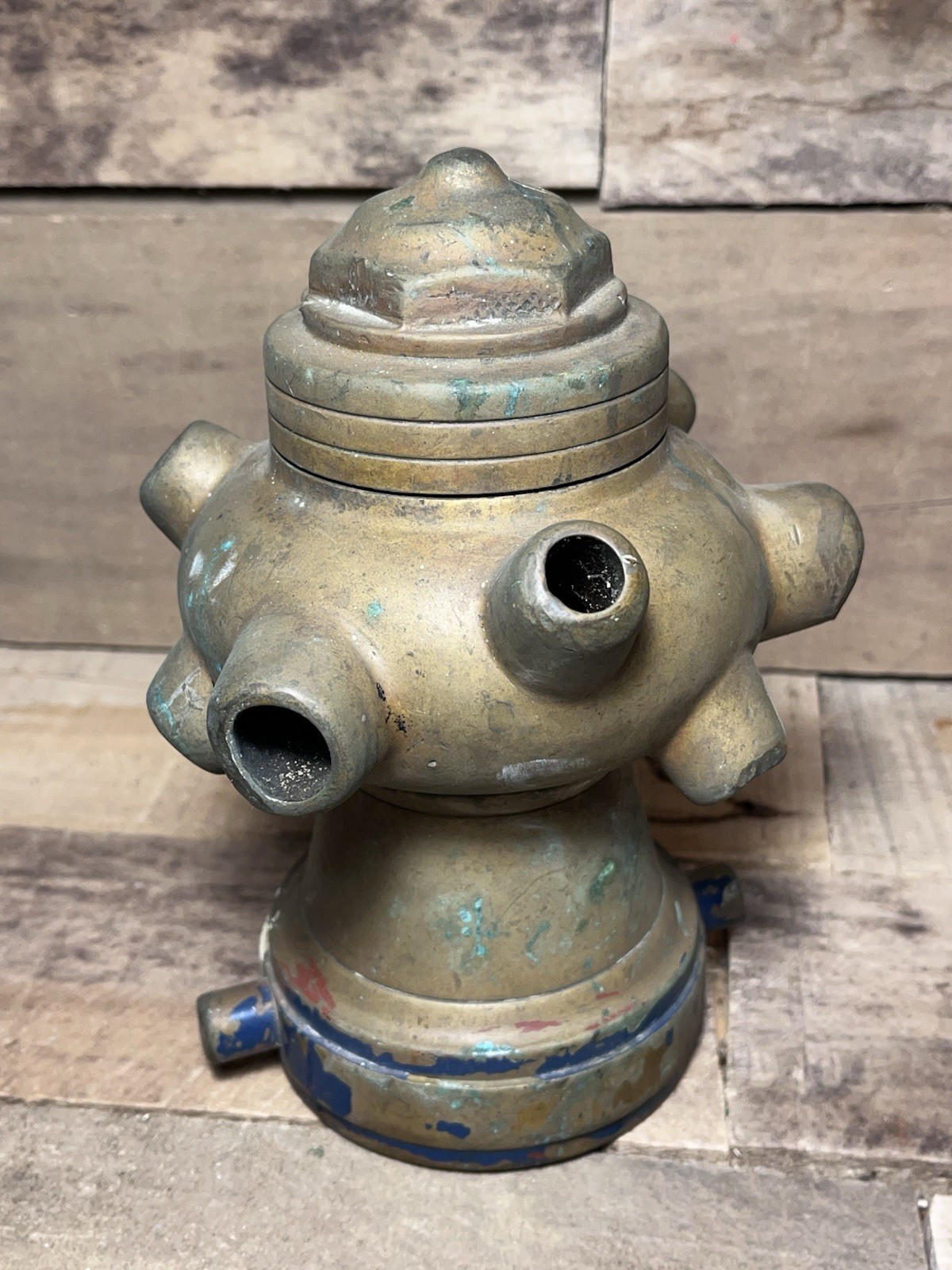 Vintage Brass Bresnan Cellar Distributor Fire Hose 3” Nozzle Basement