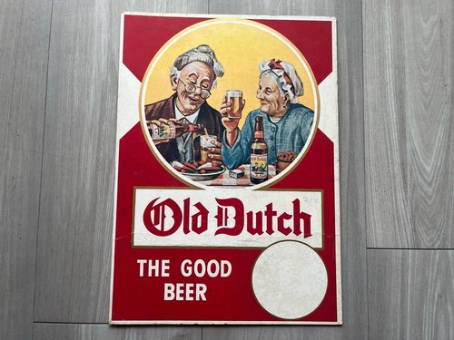 Vintage Old Dutch Beer Sign Detroit Michigan Brewery Advertising