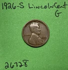1926 S Lincoln Wheat Cent / Penny 1c Good