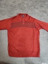 Dockers Men's Red Pullover Sweater Size Large 100 Acrylic Long Sleeve