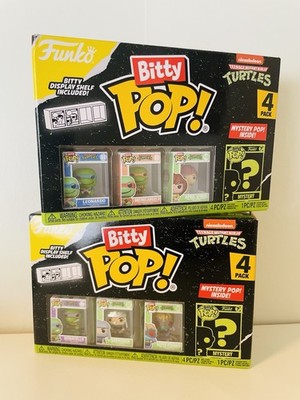 Ninja turtles 2 pack x 4 figurines Bitty POP! Vinyl Leonardo 2,5 cm Donatello