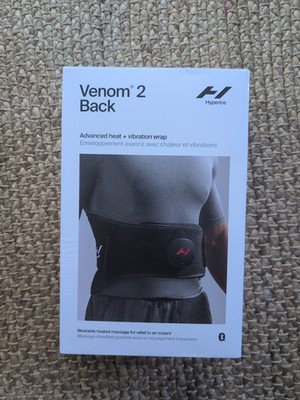 NEW! Hyperice Venom 2  Back. Advanced Heat + Vibration Wrap