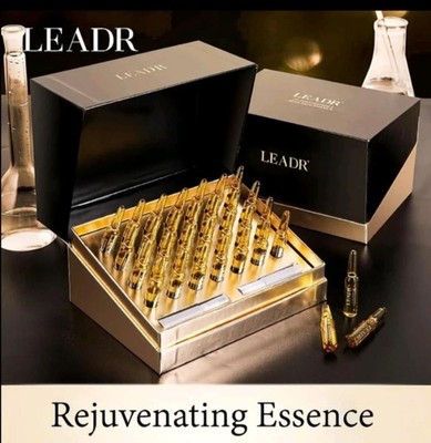 28 amp.  Leadr Rejuvenating Essence Bright Face Anti Dark Spots Skin Serum NEW