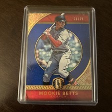 2017 Panini Chronicles Gold Standard Blue #13 Mookie Betts SN79 BOS RED SOX