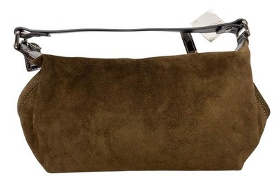 Coach Hampton Demi Baguette 7785 Brown Leather Purse Wristlet for