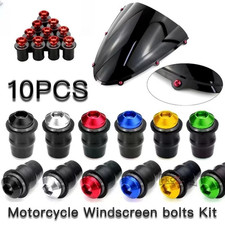 Tornillos de parabrisas 10 piezas para Yamaha FZ1 FZ6 FZ6R FZ8 FZ16 FZS1000 FZR1000