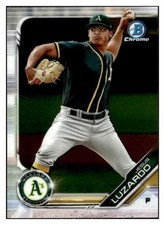Jesus Luzardo 2019 Bowman Chrome Prospect Rookie RC #BCP-96 Oakland Athletics
