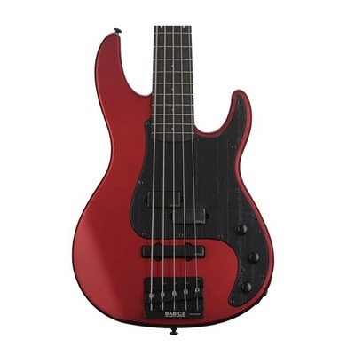 ESP LTD AP 5 5 String Bass Guitar B Stock (Candy Apple Red Satin)