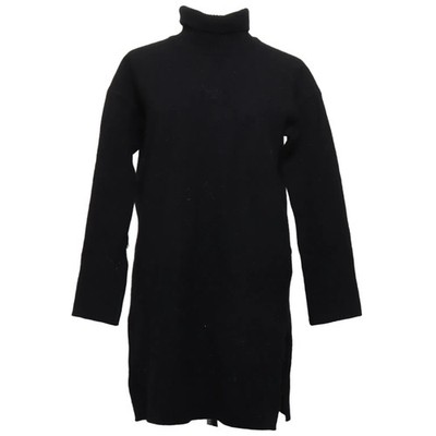 Cut & Pret, Rollkragenkleid, Größe: L, Schwarz, Wolle, Einfarbig #9rX